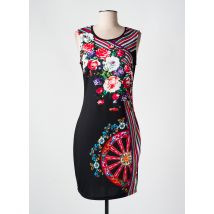 101 IDEES - Robe mi-longue noir en polyester - Femme - Taille 36 - Modz