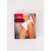 TRIUMPH - Culotte blanc en coton - Femme - Taille 40 - Modz