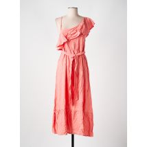 CYELL - Robe mi-longue orange en viscose - Femme - Taille 36 - Modz