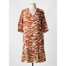 CYELL - Robe mi-longue marron en viscose - Femme - Taille 38 - Modz