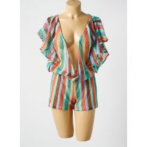 LULI FAMA - Combishort vert en nylon - Femme - Taille 36 - Modz