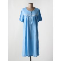 JULIE - Chemise de nuit bleu en coton - Femme - Taille 36 - Modz