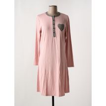 JULIE - Chemise de nuit rose en coton - Femme - Taille 36 - Modz