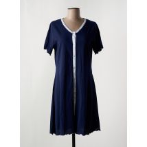 JULIA - Chemise de nuit bleu en coton - Femme - Taille 36 - Modz