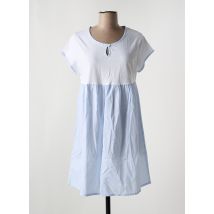 JULIA - Chemise de nuit bleu en coton - Femme - Taille 36 - Modz