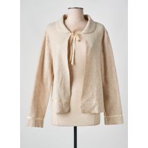 LINGELOR - Gilet manches longues beige en coton - Femme - Taille 42 - Modz