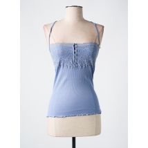 RAGNO - Top/Caraco bleu en coton - Femme - Taille 36 - Modz