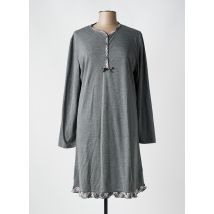 JULIE - Chemise de nuit gris en coton - Femme - Taille 40 - Modz