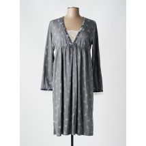 LOHE - Chemise de nuit gris en coton - Femme - Taille 42 - Modz