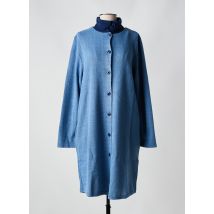 LINGELOR - Robe de chambre bleu en acrylique - Femme - Taille 48 - Modz