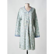 LINGELOR - Chemise de nuit bleu en coton - Femme - Taille 48 - Modz
