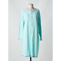 LOHE - Chemise de nuit bleu en coton - Femme - Taille 48 - Modz