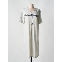 PRIMA ROSA - Chemise de nuit gris en coton - Femme - Taille 46 - Modz