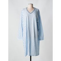 LINGELOR - Chemise de nuit bleu en coton - Femme - Taille 44 - Modz