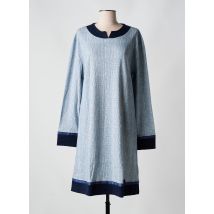 LINGELOR - Chemise de nuit bleu en coton - Femme - Taille 50 - Modz