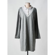 LOHE - Chemise de nuit gris en viscose - Femme - Taille 46 - Modz