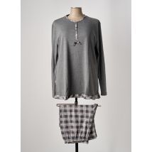 JULIE - Pyjama gris en coton - Femme - Taille 42 - Modz