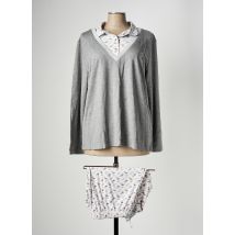 LOHE - Pyjama gris en viscose - Femme - Taille 48 - Modz