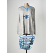LOHE - Pyjama bleu en viscose - Femme - Taille 44 - Modz