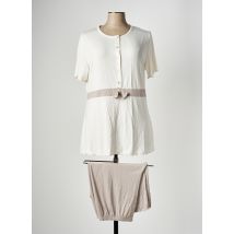 LINGELOR - Pyjama blanc en viscose - Femme - Taille 50 - Modz