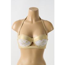 LULI FAMA - Haut de maillot de bain or en polyamide - Femme - Taille 38 - Modz