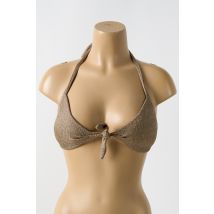 LULI FAMA - Haut de maillot de bain or en polyamide - Femme - Taille 38 - Modz