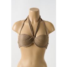 LULI FAMA - Haut de maillot de bain or en polyamide - Femme - Taille 36 - Modz