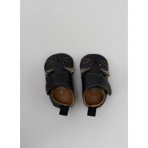 MOULIN ROTY - Chaussons/Pantoufles noir en cuir - Enfant - Taille TU - Modz