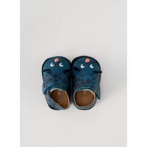 MOULIN ROTY - Chaussons/Pantoufles bleu en cuir - Garçon - Taille TU - Modz