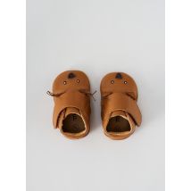 MOULIN ROTY - Chaussons/Pantoufles marron en cuir - Garçon - Taille TU - Modz