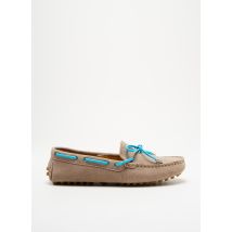 VIAGGIO - Chaussures bâteau gris en cuir - Femme - Taille 40 - Modz