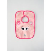LES DEGLINGOS - Bavoir rose en autre matiere - Fille - Taille TU - Modz