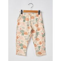 MOULIN ROTY - Pantalon droit beige en coton - Fille - Taille TU - Modz