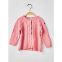 ELLE EST OU LA MER - Gilet manches longues rose en coton - Fille - Taille TU - Modz