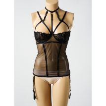 AJOUR - Corset noir en polyamide - Femme - Taille 75D - Modz