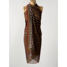 MIRADONNA - Paréo marron en polyester - Femme - Taille TU - Modz