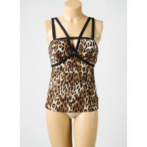 AMORESSA - Top de bain marron en polyamide - Femme - Taille 40 - Modz