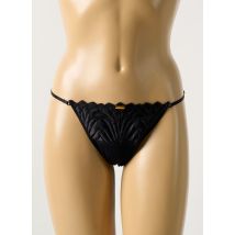 AJOUR - String noir en polyamide - Femme - Taille 42 - Modz