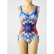 MIRADONNA - Maillot de bain 1 pièce bleu en polyamide - Femme - Taille 40 - Modz