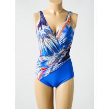 MIRADONNA - Maillot de bain 1 pièce bleu en polyamide - Femme - Taille 40 - Modz