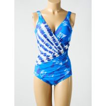 MIRADONNA - Maillot de bain 1 pièce bleu en polyamide - Femme - Taille 40 - Modz