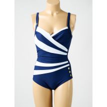 MIRADONNA - Maillot de bain 1 pièce bleu en polyamide - Femme - Taille 40 - Modz