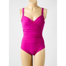 MIRADONNA - Maillot de bain 1 pièce violet en polyamide - Femme - Taille 40 - Modz