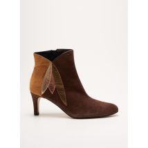 CRÉATIS - Bottines/Boots marron en cuir - Femme - Taille 37 - Modz