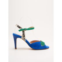 CRÉATIS - Sandales/Nu pieds bleu en cuir - Femme - Taille 37 - Modz