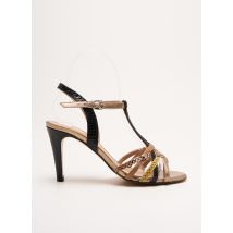 CRÉATIS - Sandales/Nu pieds noir en cuir - Femme - Taille 35 - Modz