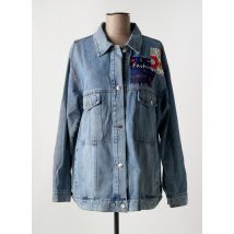 AÏKHA - Veste casual bleu en coton - Femme - Taille 38 - Modz