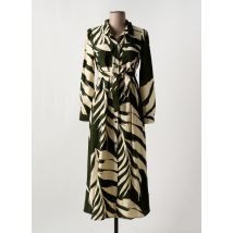 MAJOLICA - Robe longue vert en lin - Femme - Taille 34 - Modz