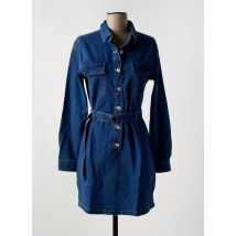 SOFTY - Robe courte bleu en coton - Femme - Taille 34 - Modz
