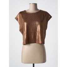 GOLDEN LIVE - Top marron en polyester - Femme - Taille 40 - Modz